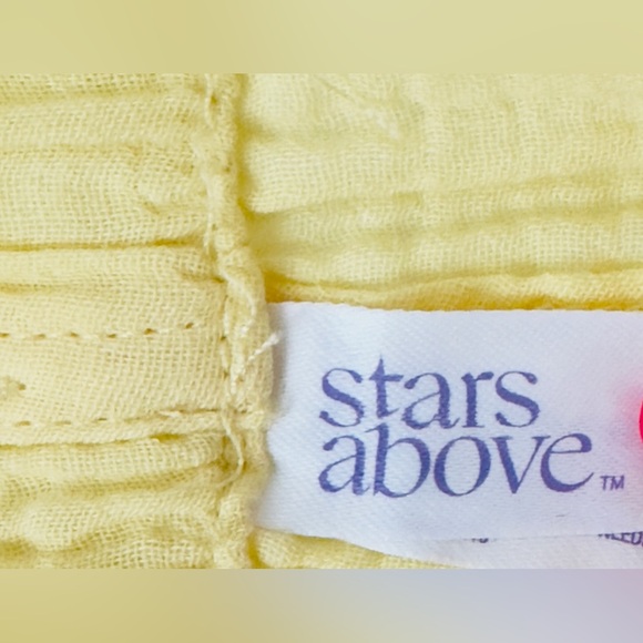 Stars Above  Yellow Gauze Lounge/Night Shorts Elastic & Drawstring Waist… - Picture 5 of 5